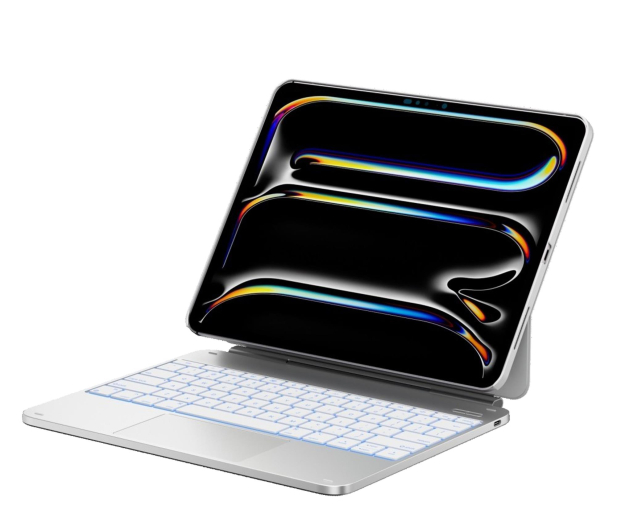 TYPECASE Etui Edge + z klawiaturą do iPad Pro 13" 2024/2025 srebrny - 1485361 - zdjęcie